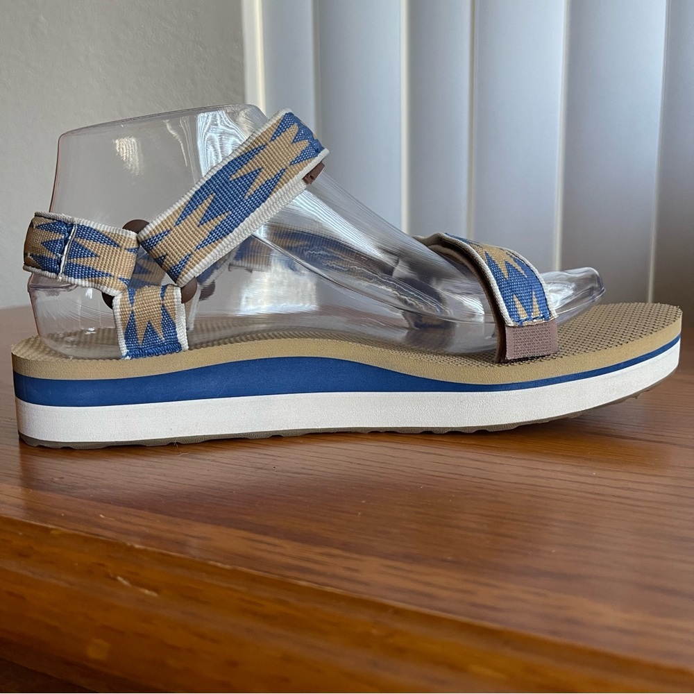 Teva Midform Universal Halcon Blue/Tan Sandal Size 8 - Picture 5 of 16